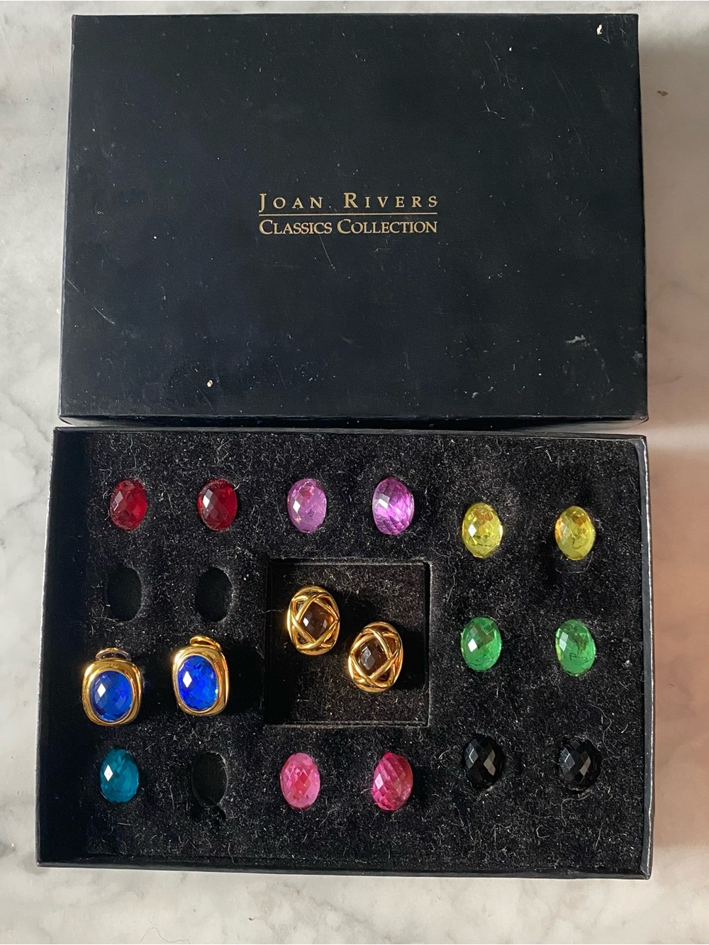 Joan Rivers Classic Collection Interchangeable Earrings Pierced